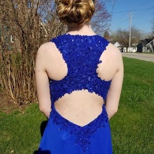 Blue prom dress